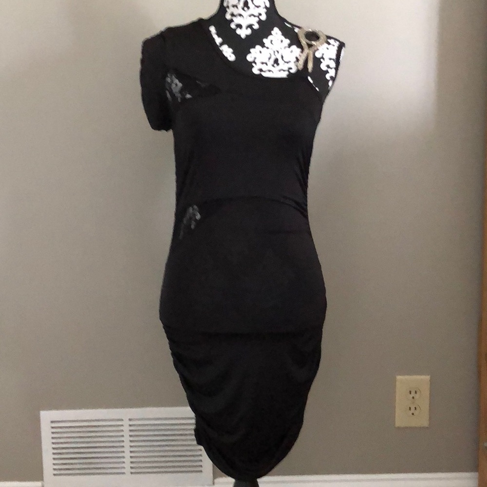 Black cocktail dress